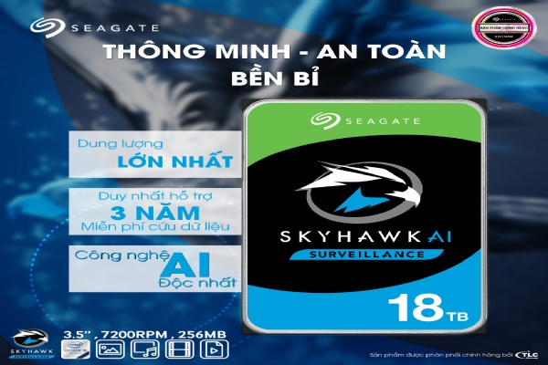 Bộ ảnh mới nhất về HDD Seagate Barracuda, IronWolf và SkyHawk.