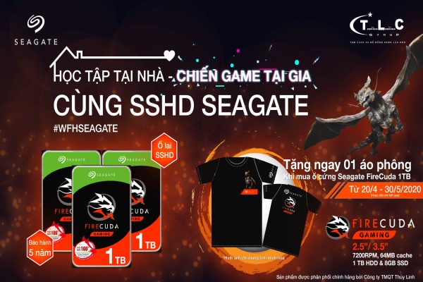 Học tập tại nhà, Chiến game tại gia - Cùng SSHD Seagate
