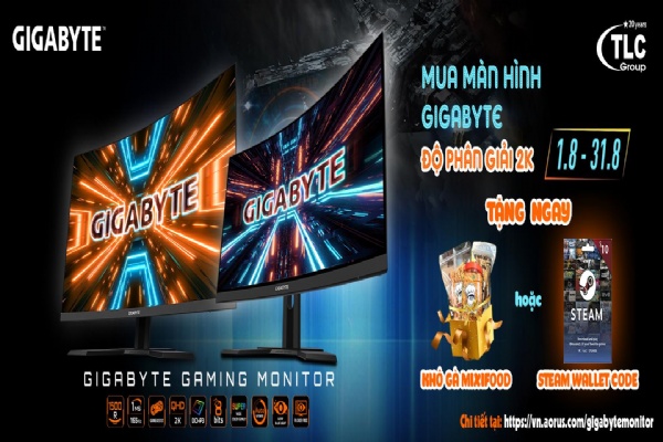 MUA MÀN HÌNH GIGABYTE ĐỘ PHÂN GIẢI 2K - NHẬN QUÀ ĐỘC LẠ
