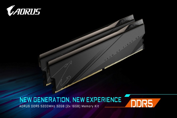 [NÓNG] GIGABYTE trình làng Bộ nhớ AORUS DDR5 5200MHz 32GB
