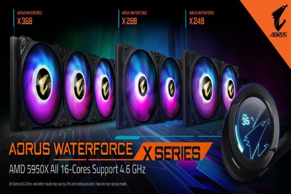 GIGABYTE ra mắt Tản nhiệt bằng chất lỏng AORUS WATERFORCE X SERIES AIO
