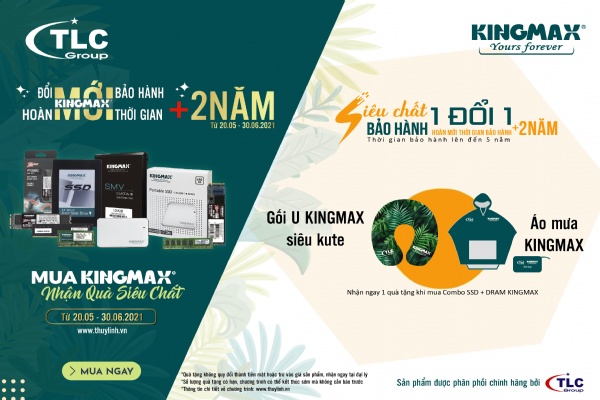 Combo quà hè rực rỡ, mua Kingmax ngay kẻo lỡ