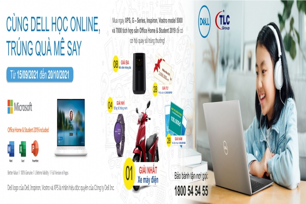 CÙNG DELL HỌC ONLINE, TRÚNG QUÀ MÊ SAY