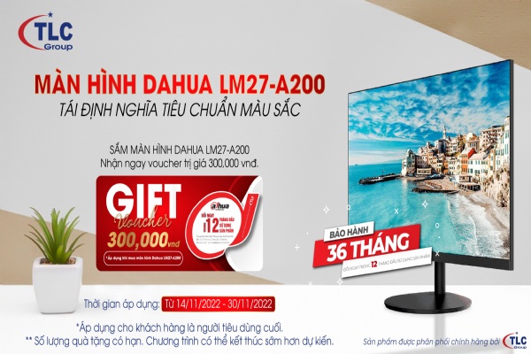 SẮM MÀN HÌNH DAHUA LM27-A200, NHẬN NGAY VOUCHER 300,000VNĐ