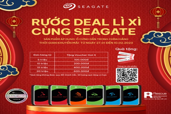 RƯỚC DEAL LÌ XÌ CÙNG SEAGATE