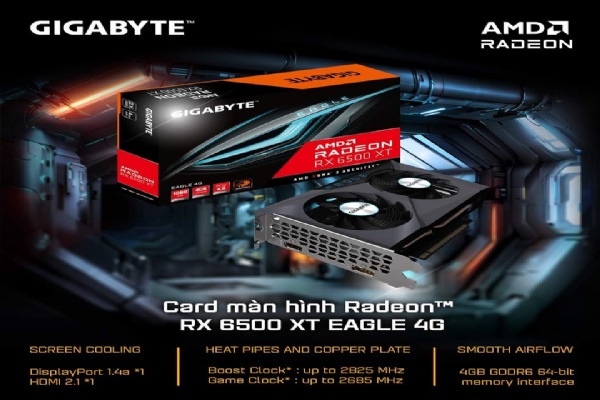 Mua 30 tặng 1 Cạc màn hình Gigabyte 4GB GV-R65XTEAGLE-4GD