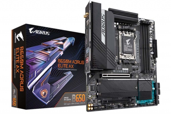 Mua Mạch chính VT_GIGABYTE GA-B650M AORUS ELITE AX tặng Vỏ máy tính để bàn hiệu Gigabyte C201P M-ATX